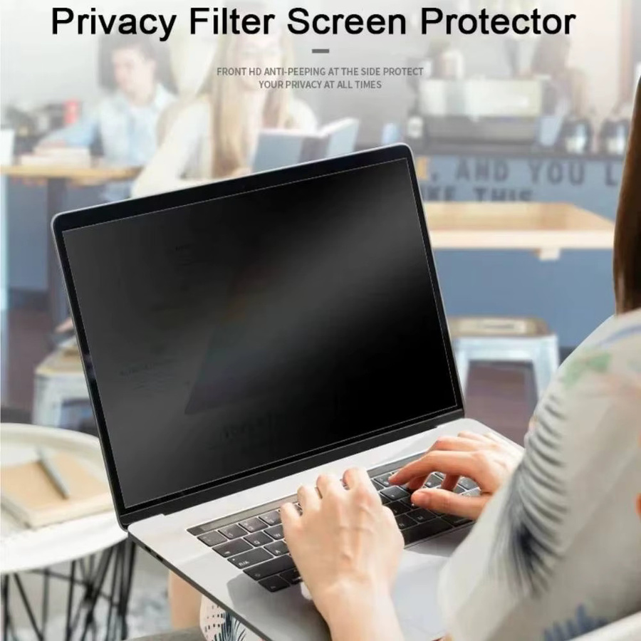 ifew Sichtschutzfolie für Laptop und Notebook in Schwarz, Anti-Spy-Filter für 12,5 bis 17,3 Zoll - Bild 5