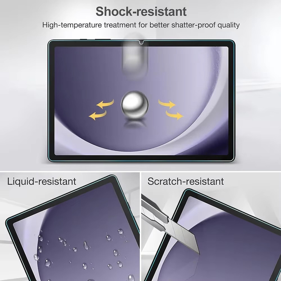 2er-Set Gehärtetes Glas Schutzfolie für Samsung Galaxy Tab S11 S10 Lite S9 Plus S7 S6 Lite A11 A9 Plus A8 A7 in Transparent - Bild 6