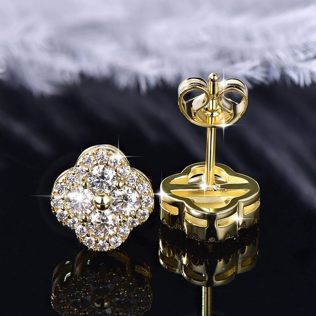 Lnkry Ohrstecker 14K Goldfilled, Moissanit, Damen - Bild 1