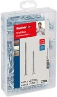Fischer Meisterbox PowerFast II Spanplattenschrauben-Sortiment mit Senkkopf und Kreuzschlitz Pozidriv, 220 Stück - Bild 1