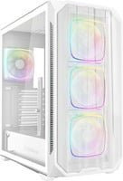 Sharkoon AK5M RGB Tower-Gehäuse in Weiß mit USB-C und ATX-Unterstützung - Bild 1