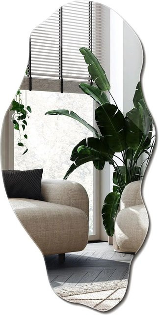 Wallfluent Boho Wandspiegel in organischer Form, B/H: 45 x 90 cm - Bild 1