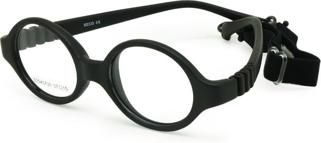 Baby-Brille Cat-Eye, Unisex, Vollrand, TR90, black, 37mm - Bild 1