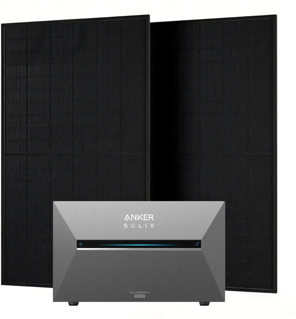 Anker Solix Balkonkraftwerk mit Solarbank 3 Pro in Schwarz - Bild 1