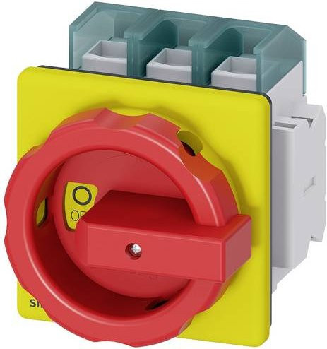 Siemens Lasttrennschalter 3-polig 125 A 50 mm² 1 Schließer 1 Öffner Rot Gelb 690 V/AC 3LD28041TP53 - Bild 1