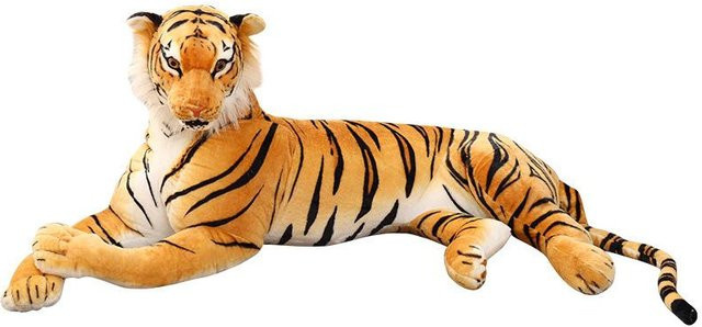 Yiran toy Tiger Plüschtier, Weiß, Braun, Orange, 50-90cm - Bild 1