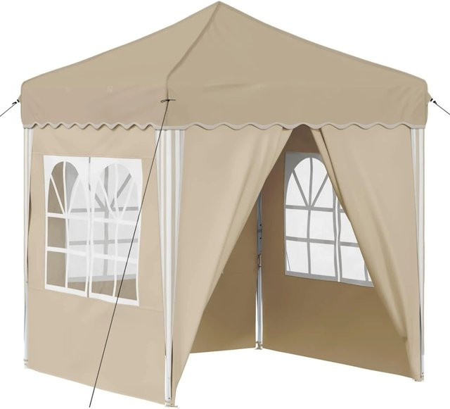 vidaXL Pop-up Partyzelt beige B/T/H: 195 x 195 x 245 cm - Bild 1