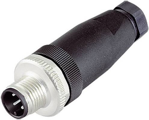Binder 99-0487-12-08 Sensor-Aktor-Steckverbinder M12 Stecker unkonfektioniert gerade 8 Polzahl Schwarz - Bild 1