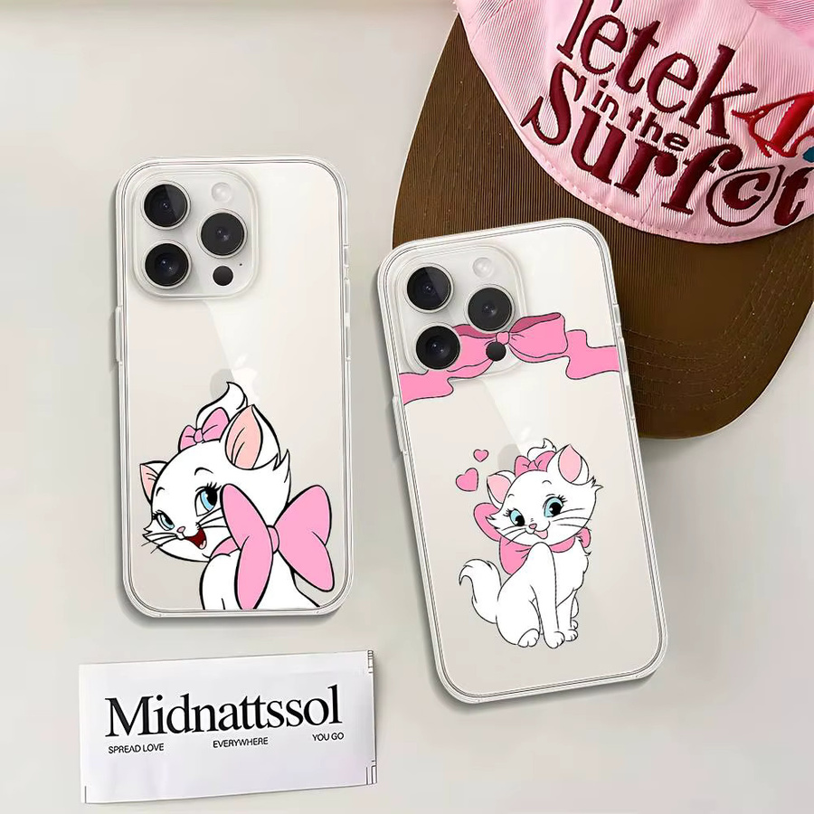 Mesuca Handyhülle Die Aristocats Transparent für iPhone 17 16 15 14 13 12 11 Pro Max Mini Plus - Bild 1