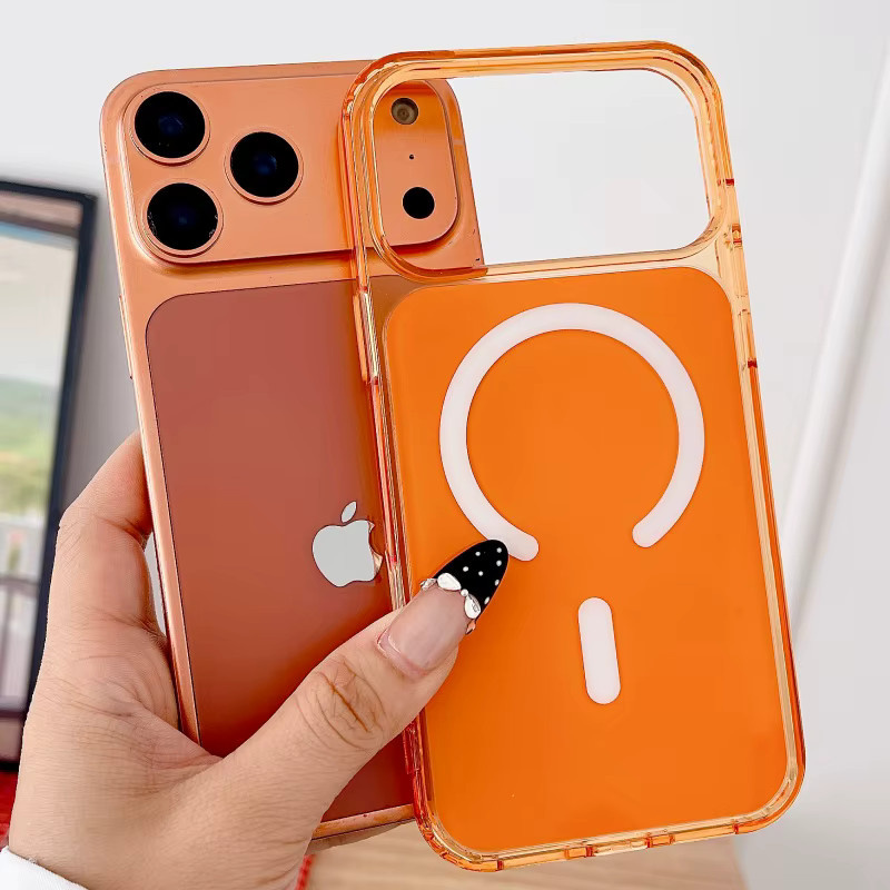Candy Crystal MagSafe Handyhülle für iPhone 17 Air, iPhone 17 Pro und iPhone 17 Pro Max, Magnetische Kabellose Ladefunktion, Transparent - Bild 2
