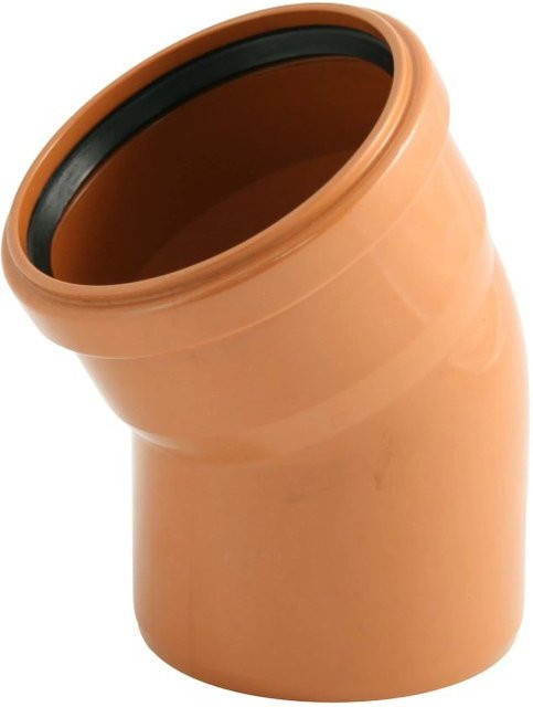 Marley Kanalgrundrohr-Bogen 30 Grad DN 160 in Orange - Bild 1