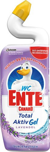 WC-Ente Total Aktiv WC-Gel Lavender Bloom mit Frische-Duft, 750 ml - Bild 1