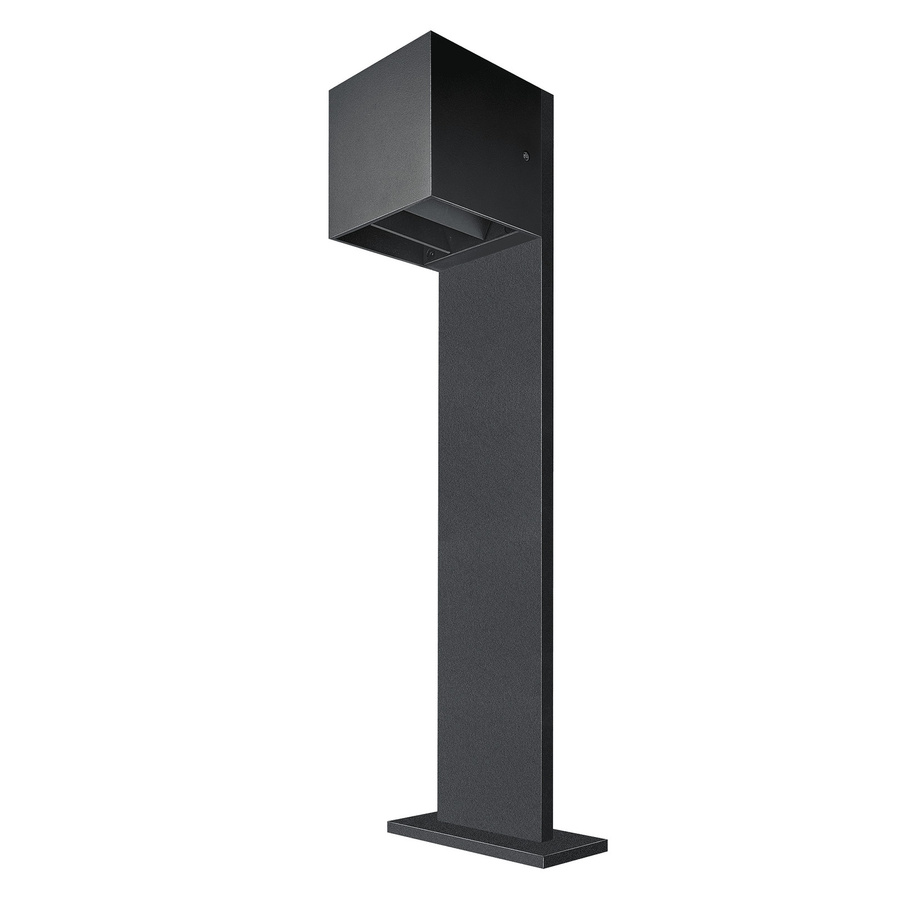 Luxvenum Wegleuchte CUBE 230V in Schwarz aus Aluminium mit dimmbarer LED und einstellbarer Abstrahlung, IP54 für Garten und Gehweg - Bild 1