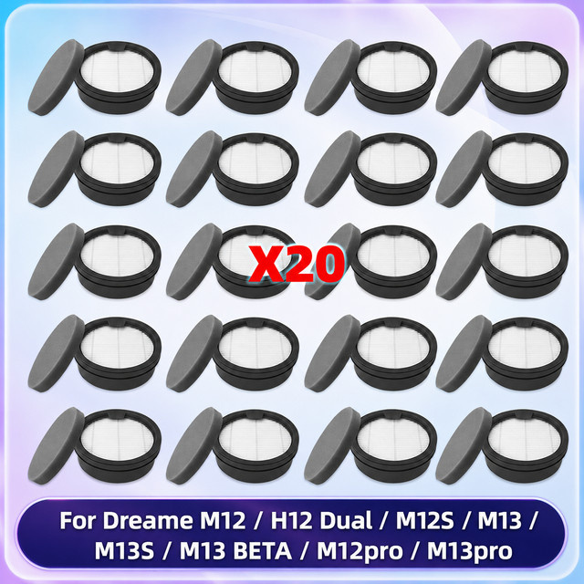 OSSIEAO Ersatzfilter Zubehör kompatibel für Dreame M12, H12 Dual, M12S, M13, M13S, M13 BETA, M12pro und M13pro Staubsauger - Bild 1