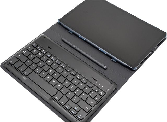 Targus Slim Keyboard Case für Samsung Galaxy Tab S6 Lite mit Bluetooth und QWERTZ-Layout in Schwarz - Bild 1
