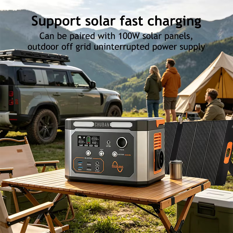 CHUBAN Tragbare Solarstation Powerstation 310Wh Solargenerator mit 600W (1200W Spitze) als Energiespeicher und Notstromversorgung - Bild 5
