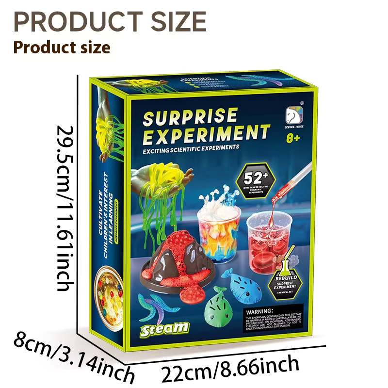 SCIENCE HORSE Wissenschafts-Experimentier-Set, 52-teiliges Set, ab 8 Jahren - Bild 2