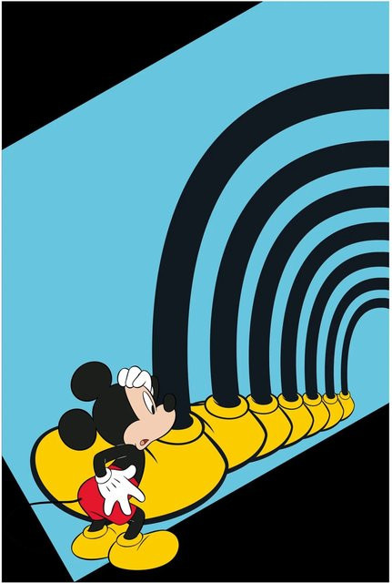 Komar Wandbild Mickey Mouse Kinderwelten, bunt, Breite: 50 cm, Höhe: 70 cm - Bild 1