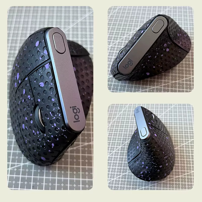 Logitech MX Vertical Grip Tape Black Non Slip Sticker Set - Bild 3