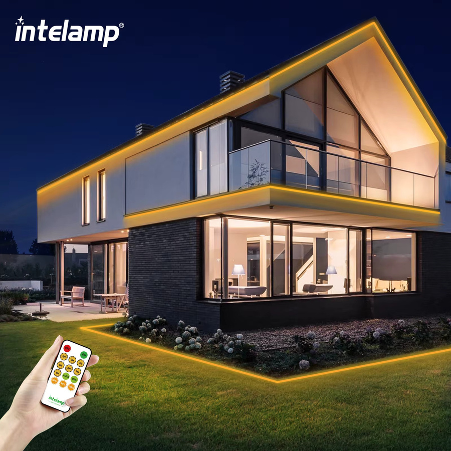 intelamp Solar-Lichtleiste für den Außenbereich, 10 Meter mit 800 LED, Warmweiß, Wasserdicht - Bild 5