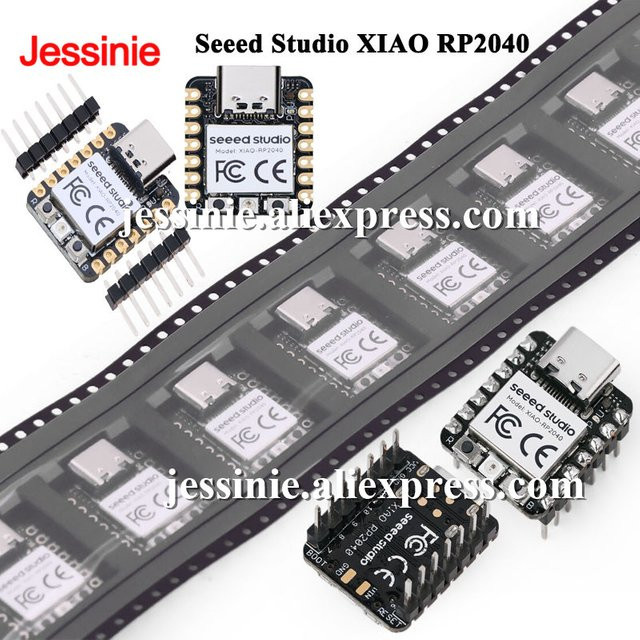 Seeed Studio XIAO RP2040 Entwicklungsboard-Modul in Schwarz für Arduino MicroPython CircuitPython und Raspberry Pi (1 oder 10 Stück) - Bild 1