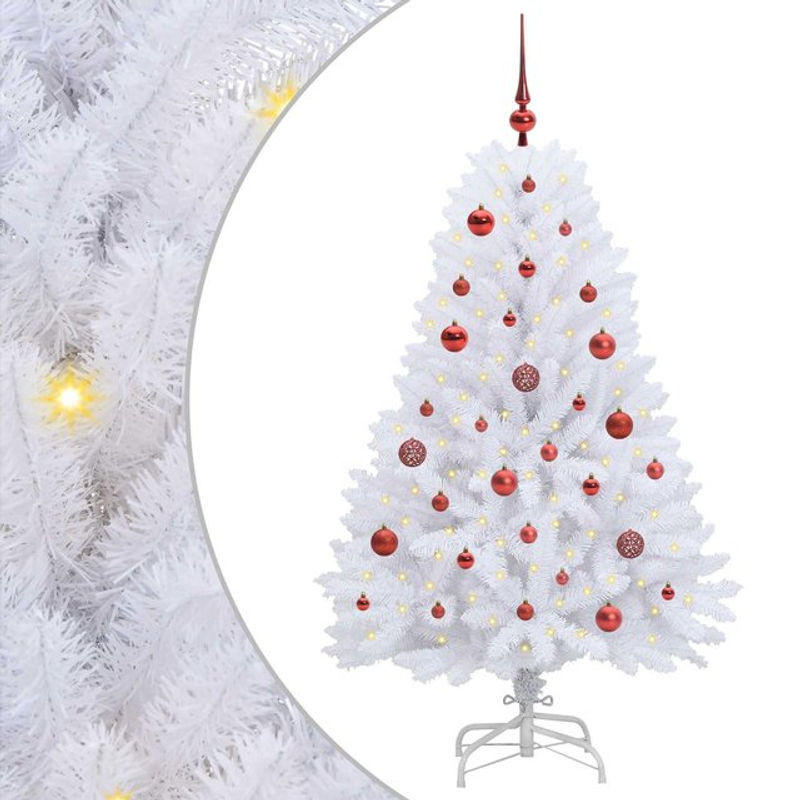 Künstlicher Weihnachtsbaum vidaXL in Weiß, klappbar, Höhe: 150 cm, Breite: 80 cm, Tiefe: 80 cm - Bild 1