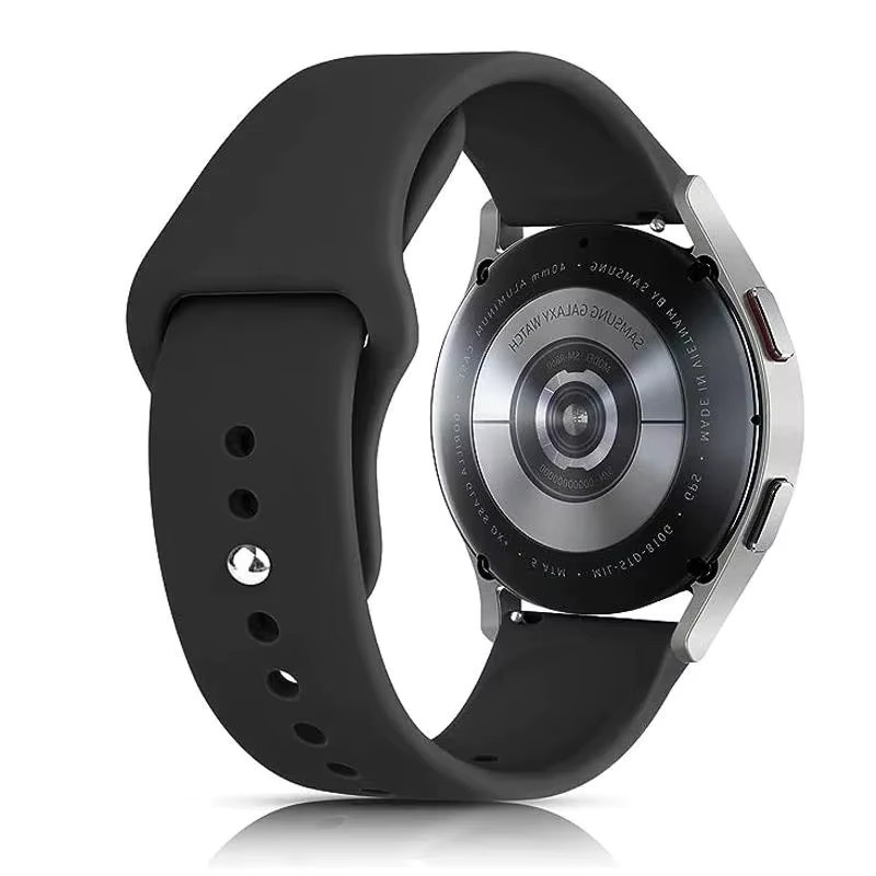 Huawei Uhrenarmband Silikon, Schwarz, 20mm 22mm - Bild 4