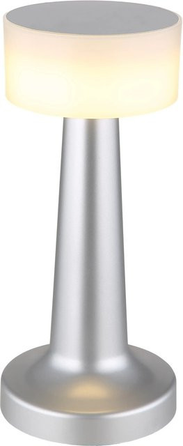 Globo Tischleuchte Angelika LED dimmbar mit Touch-Funktion in Nickel Matt und Kunststoff, Höhe: 21,5 cm - Bild 1