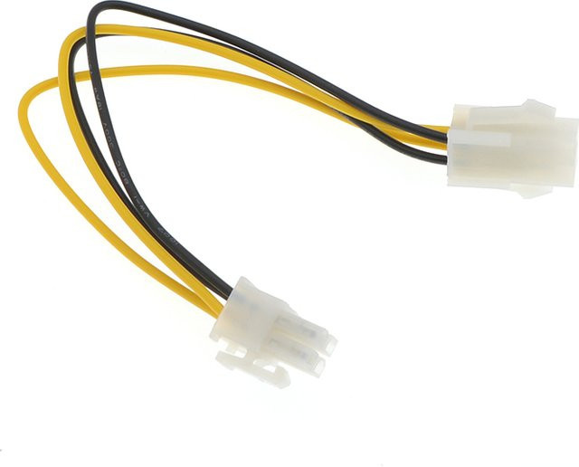 ATX 4 Pin Stecker auf 4 Pin Buchse Adapterkabel für PC CPU P4 Motherboard Stromversorgung - Bild 1