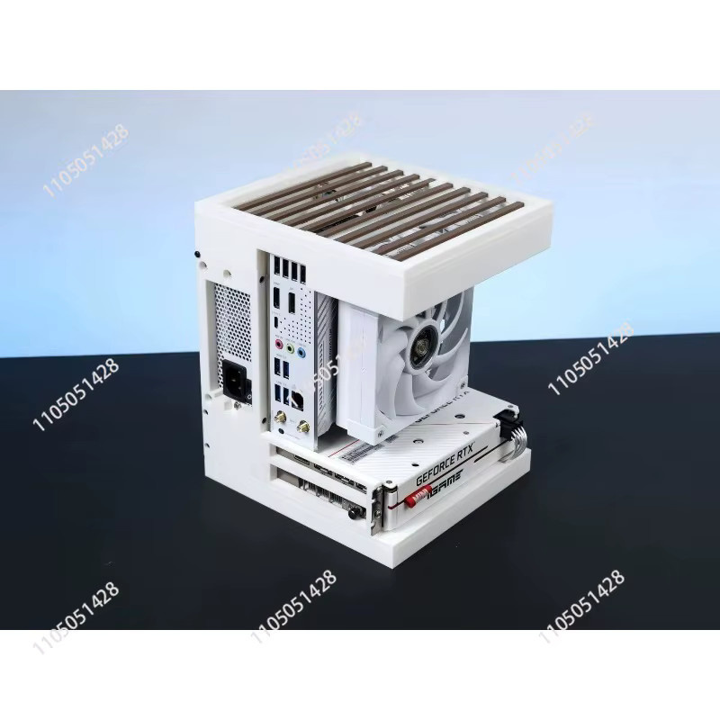 Mini-ITX Sea-View Computergehäuse im 3D-Druck-Design für kleine PCs in Schwarz oder Weiß - Bild 3