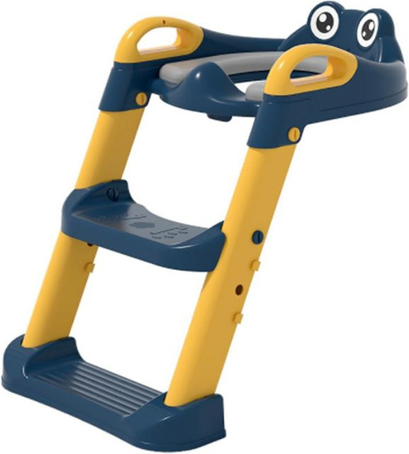 Aimo Töpfchentraining Toilettensitz mit Tritthocker und Griff in Blau - Bild 1