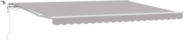vidaXL Einziehbare Markise Hellgrau aus Polyester und Metall B x H: 450 x 300 cm - Bild 1