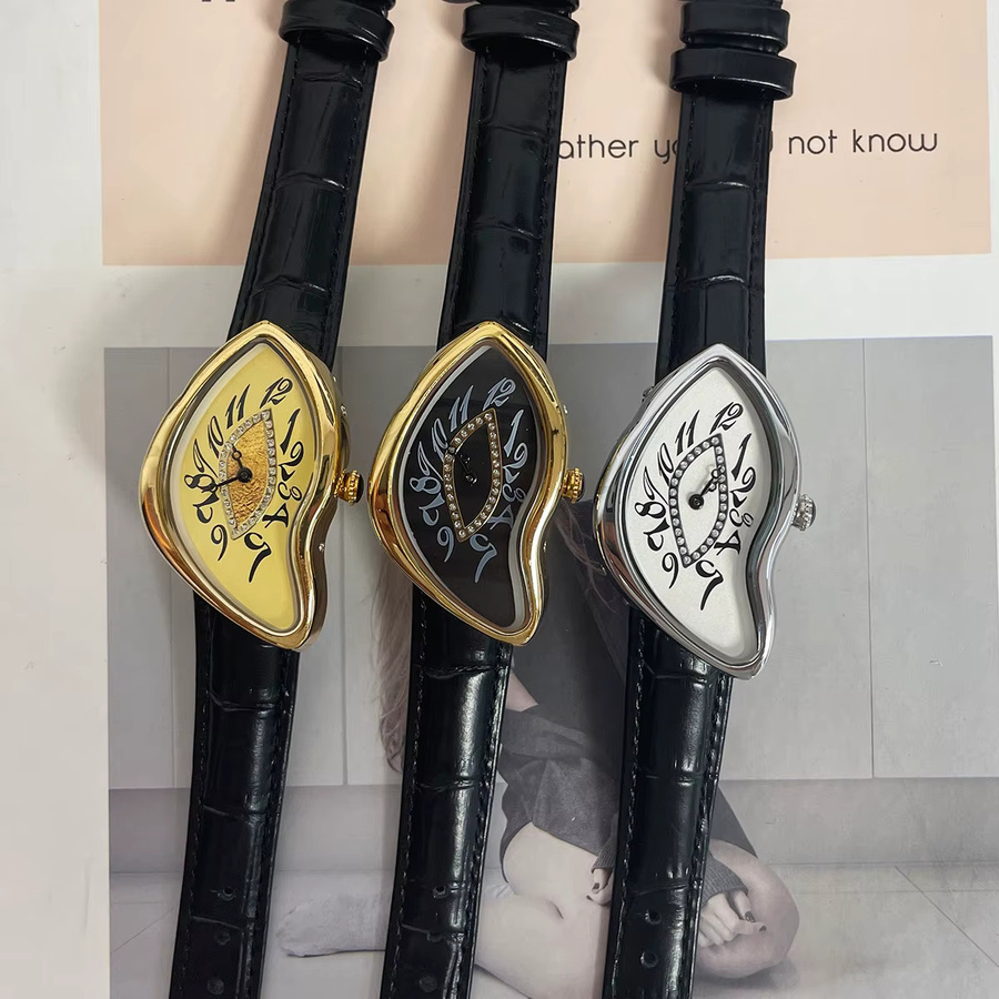 STARPERISH Armbanduhr, Quarz, Leder, Gold, Herren - Bild 1