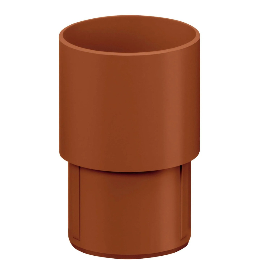 Inefa Fallrohrverbinder aus PVC DN 85 in Braun - Bild 2