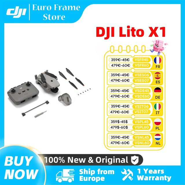DJI Lito X1 Faltbare 4K-Leichtgewichts-Drohne mit 1/1,3 Zoll Sensor und Hinderniserkennung für Anfänger - Bild 1