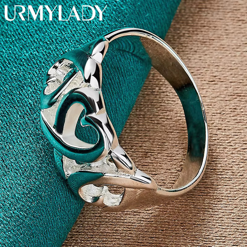 URMYLADY Ring, 925 Silber, Liebesherz, Damen - Bild 2