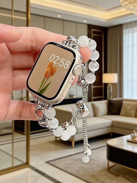Uhrenarmband Edelstahl, Silber, Damen, für Apple Watch - Bild 1