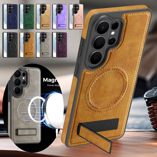 Handyhülle für Samsung Galaxy S26 S25 S24 S23 S22 Ultra Plus mit Kartenhalter und Wireless Charging Funktion in Pink - Bild 1