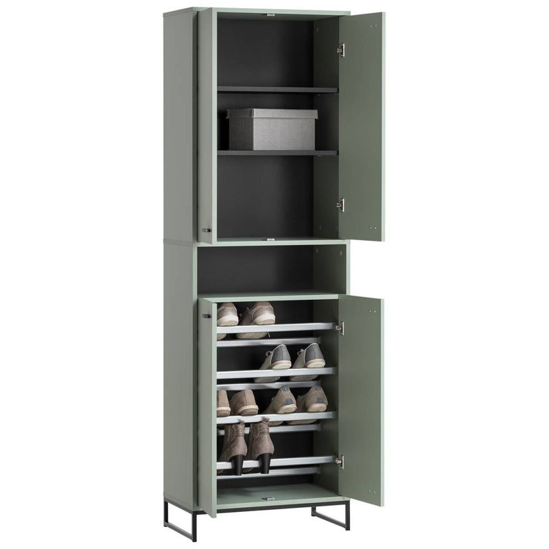 Schildmeyer Schuhschrank Janne Pistazie, B/H/T: 60,2 x 185,5 x 33,05 cm - Bild 3
