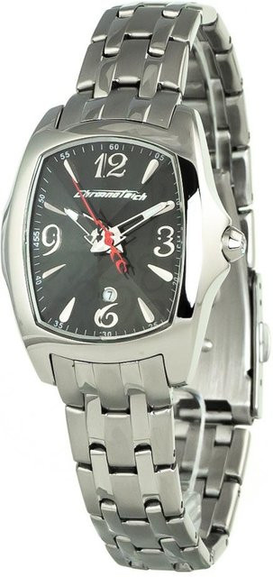 CHRONOTECH Armbanduhr, Quarz, schwarz, grau, Damen - Bild 1
