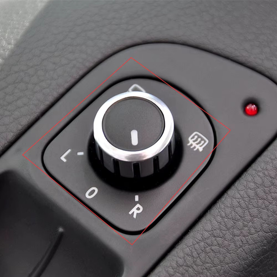 Malcayang Auto-Rückspiegel-Schalter Einstellknopf und Heizknopf in Schwarz für VW Golf MK6 Passat B6 Rabbit Tiguan CC 5ND959565A - Bild 3