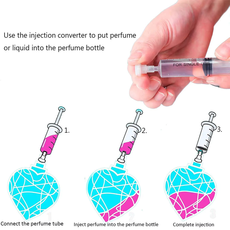 6/5 Stück farbige Spritzen 5ml für Flüssigkeitsdosierung und Klebstoff in Gelb, Blau, Lila, Grün und Orange - Bild 5