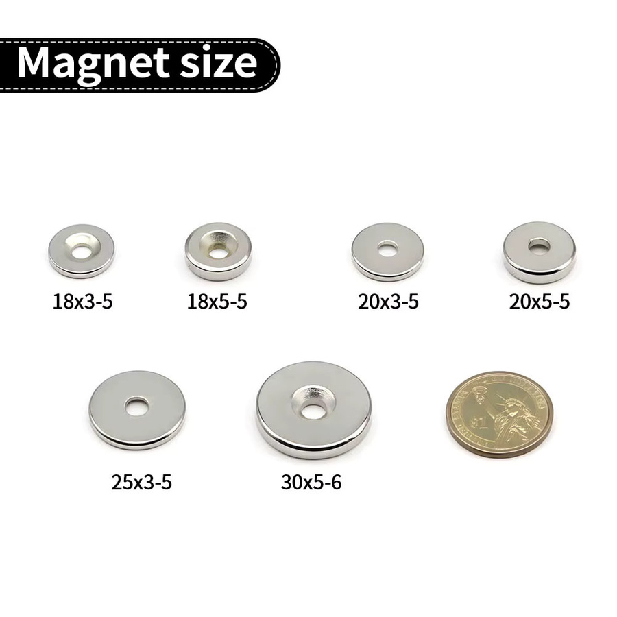 imans Kühlschrankmagnete aus Metall in Silber für Heimwerker, Büro, Whiteboard und Werkstatt - Bild 2