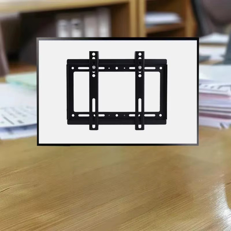 Universelle TV-Wandhalterung für Bildschirme von 26–65 Zoll, verstellbare Halterung mit niedrigem Profil, VESA-kompatibel für LCD- und LED-Fernseher sowie Monitore, Schwarz - Bild 3