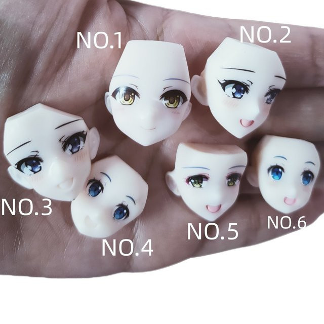 ROUND YUAN Mädchen Puppe Gesicht Abdeckung, Zubehör, Bunt / Mehrfarbig - Bild 1
