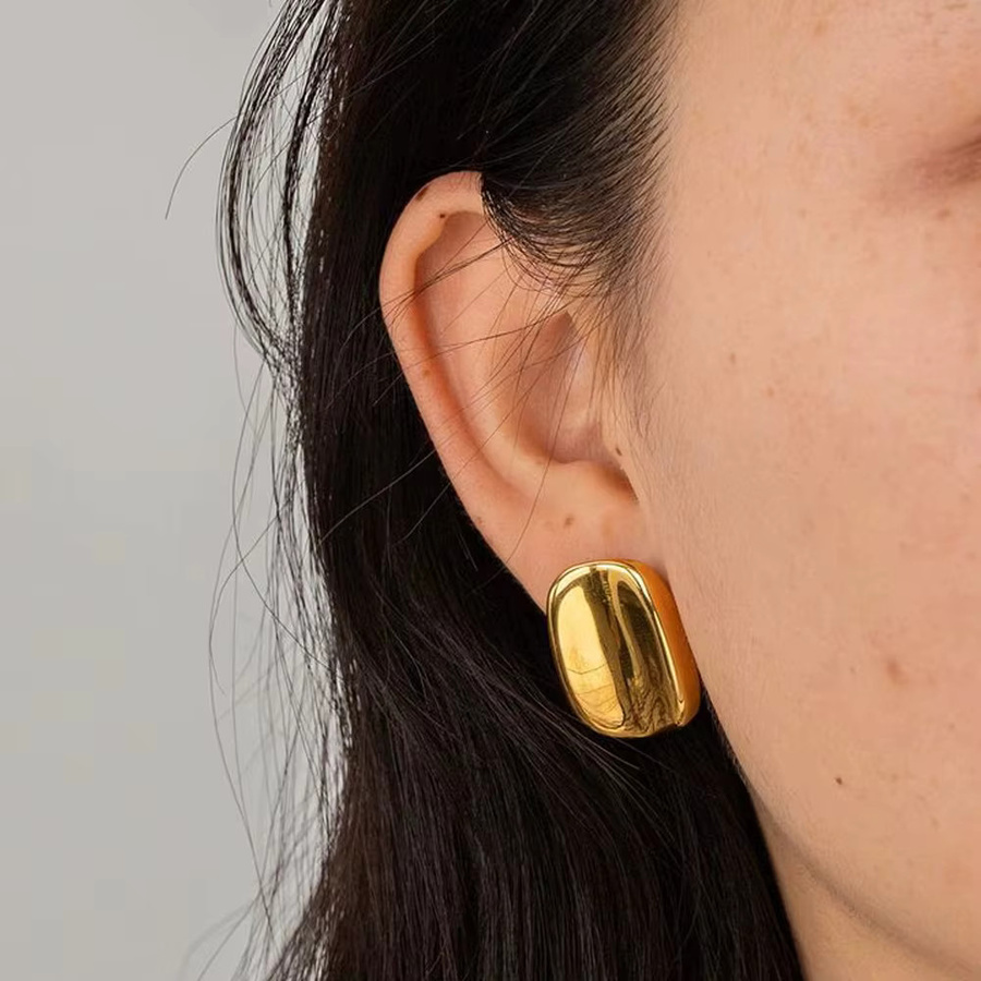 SLOONGJEWELRY Ohrstecker, vergoldet, geometrisch, Damen - Bild 2