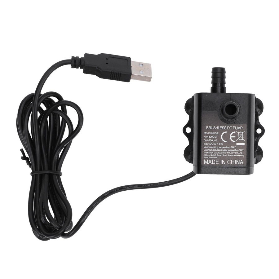 CosyHome Tauchwasserpumpe für Aquarium und Springbrunnen mit Durchflussregulierungsfunktion und USB-Schnittstelle DC 5V 4,8W - Bild 3