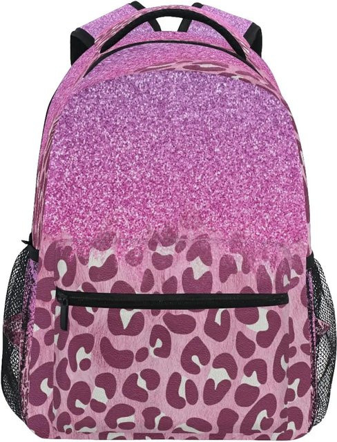 Wasserabweisender Feuerdrache Schulrucksack mit Galaxie-Design für Mädchen und Teenager in Rot, Blau und Pink - Bild 1
