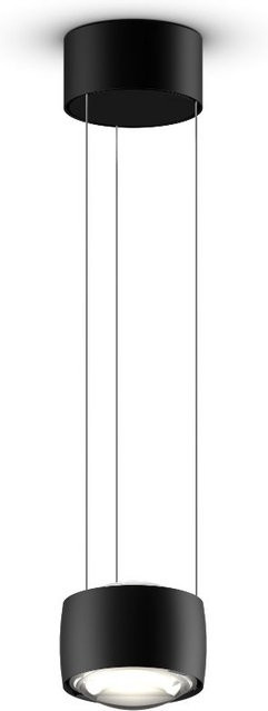 Occhio Sento sospeso up LED-Pendelleuchte in Schwarz matt mit Linse-Ausführung, variabel von 50 bis 200 cm, warmweißes Licht (3000K) - Bild 1