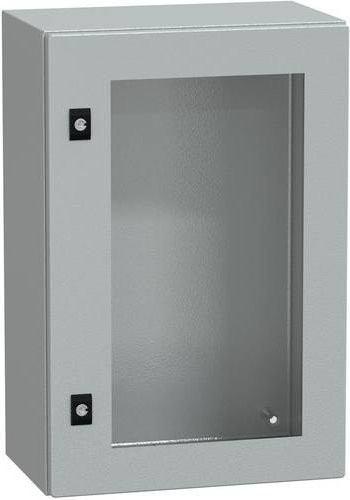 Schneider Electric Verteilergehäuse aus Stahl, Wandmontage, Grau - Bild 1